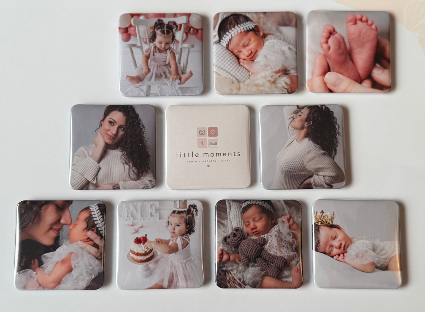 10 Personalised Photo Magnets
